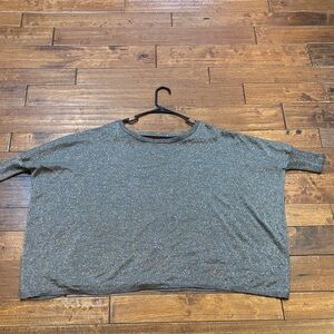 RED silver shimmery top